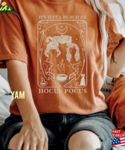 Disney Just A Bunch Of Hocus Pocus Tarot Card Halloween Comfort Color Shirt Party Tee T-Shirt Hoodie