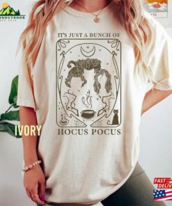 Disney Just A Bunch Of Hocus Pocus Tarot Card Halloween Comfort Color Shirt Party Tee T Shirt Hoodie 3
