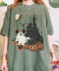 Disney Mickey And Friend Ghost Castle Halloween Shirt Spooky Sweatshirt Unisex 4