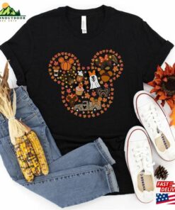 Disney Mickey Fall Vibes Shirt Thanksgiving Hoodie T-Shirt