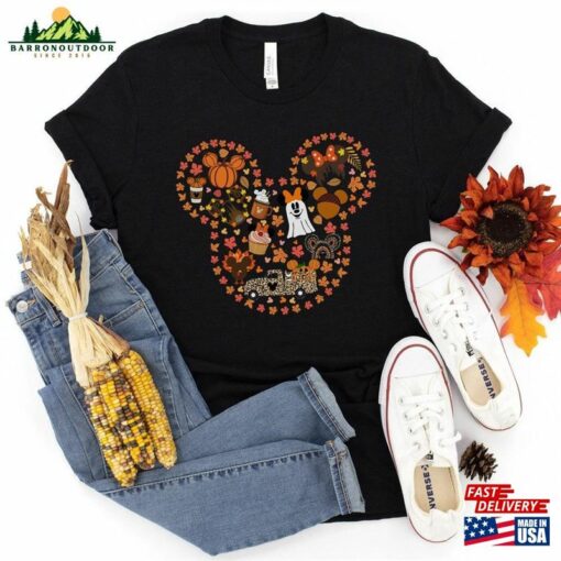 Disney Mickey Fall Vibes Shirt Thanksgiving Hoodie T-Shirt