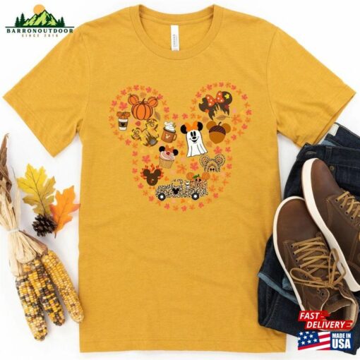 Disney Mickey Fall Vibes Shirt Thanksgiving Hoodie T-Shirt