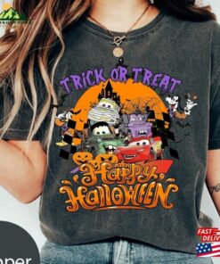 Disney Mickey Friends Lightning Mcqueen Car Halloween Shirt Cars Land Comfort Colors Funny T-Shirt Unisex