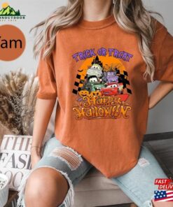 Disney Mickey Friends Lightning Mcqueen Car Halloween Shirt Cars Land Comfort Colors Funny T Shirt Unisex 4