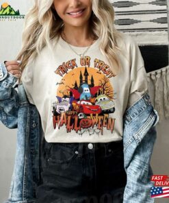 Disney Mickey Friends Lightning Mcqueen Car Halloween Shirt Cars Land T-Shirt Unisex