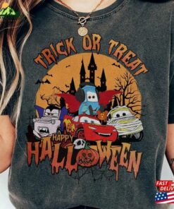 Disney Mickey Friends Lightning Mcqueen Car Halloween Shirt Cars Land T-Shirt Unisex