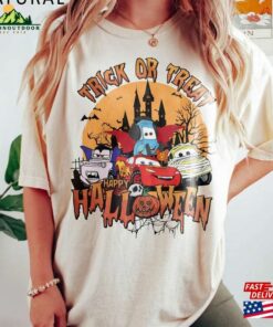 Disney Mickey Friends Lightning Mcqueen Car Halloween Shirt Cars Land T Shirt Unisex 3