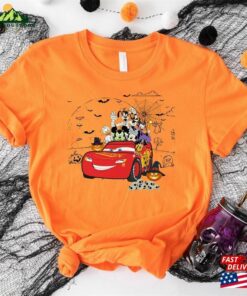 Disney Mickey Friends Lightning Mcqueen Car Halloween Shirt Cars Land Unisex Classic