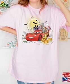 Disney Mickey Friends Lightning Mcqueen Car Halloween Shirt Cars Land Unisex T Shirt 3