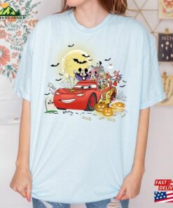 Disney Mickey Friends Lightning Mcqueen Car Halloween Shirt Cars Land Unisex T Shirt 4