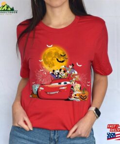 Disney Mickey Friends Lightning Mcqueen Car Halloween Shirt Hoodie T-Shirt Classic