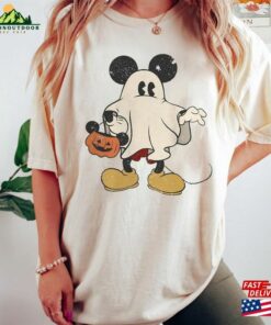 Disney Mickey Ghost Comfort Colors Shirt And Friend Hoodie T-Shirt