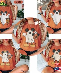 Disney Mickey Ghost Comfort Colors Shirt And Friend Hoodie T-Shirt