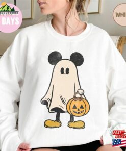 Disney Mickey Ghost Halloween Sweatshirt Not So Scary Party 2023 Spooky Season Shirt Unisex Hoodie