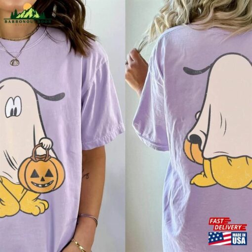 Disney Mickey Ghost Halloween Two Sided Comfort Colors Shirt And Friends Family Classic Hoodie