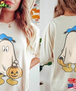 Disney Mickey Ghost Halloween Two Sided Comfort Colors Shirt And Friends Family Classic Hoodie 4