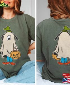 Disney Mickey Ghost Halloween Two Sided Comfort Colors Shirt And Friends Family Classic Sweatshirt 3