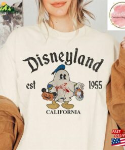 Disney Mickey Halloween Comfort Colors Shirt And Friend Ghost Hoodie Unisex