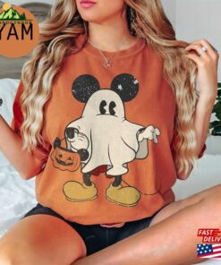 Disney Mickey Halloween Comfort Colors Shirt And Friend Ghost T-Shirt Classic