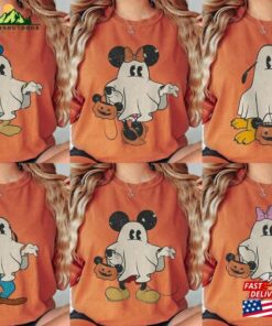 Disney Mickey Halloween Comfort Colors Shirt And Friend Ghost Unisex Hoodie