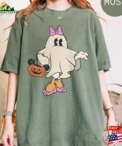 Disney Mickey Halloween Comfort Colors Shirt And Friend Ghost Unisex Hoodie 3