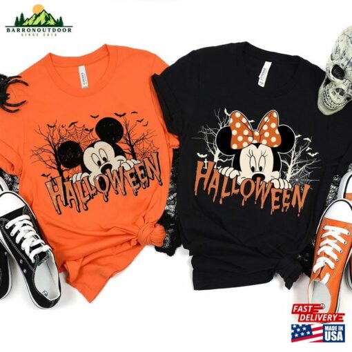 Disney Mickey Minnie Halloween Matching Shirt Vacation Trip Hoodie Unisex