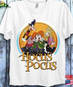 Disney Minnie Daisy Clarabelle Figaro Black Cat Sanderson Sisters Costume Shirt Hocus Pocus Halloween T-Shirt Mickey Classic Hoodie