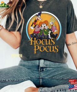 Disney Minnie Daisy Clarabelle Figaro Black Cat Sanderson Sisters Costume Shirt Hocus Pocus Halloween T-Shirt Mickey Classic Hoodie