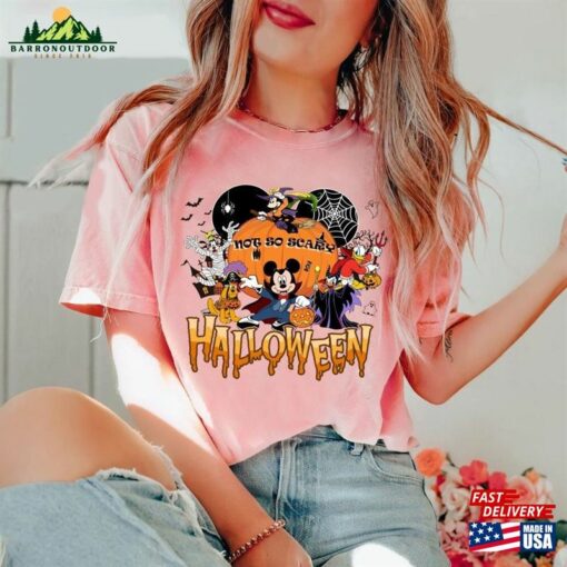 Disney Not So Scary Halloween Party Shirts Mickey And Minnie Family Hoodie Sweatshirt