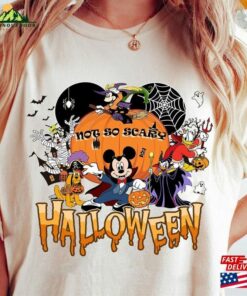 Disney Not So Scary Halloween Party Shirts Mickey And Minnie Family Hoodie Sweatshirt