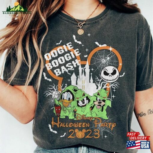 Disney Oogie Boogie Bash 2023 Comfort Colors Shirt Mickey Donald Goofy Halloween Classic T-Shirt