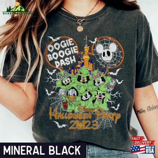 Disney Oogie Boogie Bash 2023 Comfort Colors Shirt Mickey Donald Goofy Halloween T-Shirt Hoodie