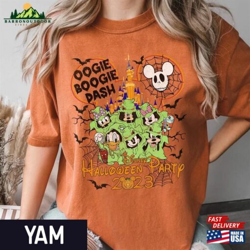 Disney Oogie Boogie Bash 2023 Comfort Colors Shirt Mickey Donald Goofy Halloween T-Shirt Hoodie