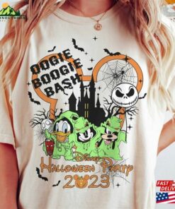 Disney Oogie Boogie Bash 2023 Comfort Colors Shirt Mickey Donald Goofy Halloween Unisex T-Shirt
