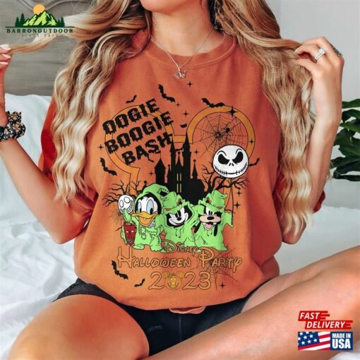 Disney Oogie Boogie Bash 2023 Comfort Colors Shirt Mickey Donald Goofy Halloween Unisex T-Shirt