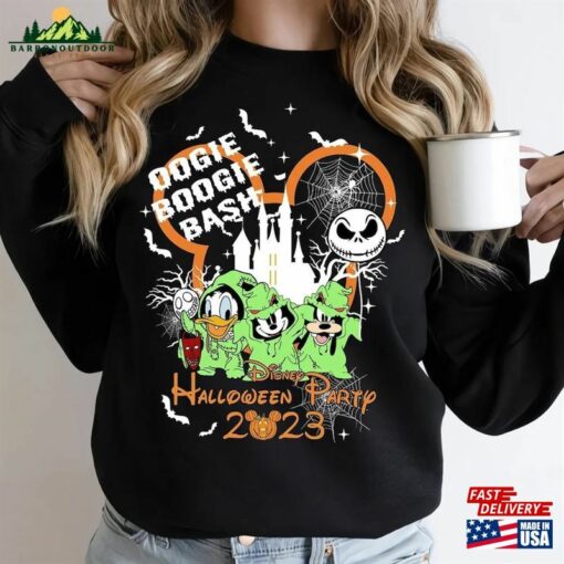 Disney Oogie Boogie Bash 2023 Shirt Mickey Donald Goofy Halloween Sweatshirt T-Shirt