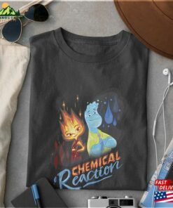 Disney Pixar Elemental Chemical Reaction Ember Wade Shot T-Shirt Disneyland Women Shirt Hoodie