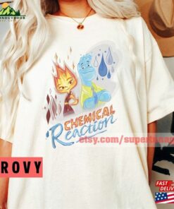 Disney Pixar Elemental Chemical Reaction Ember Wade Shot T Shirt Disneyland Women Shirt Hoodie 3
