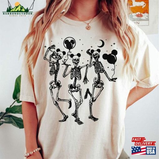 Disney Skeleton Comfort Colors Shirt Mickey Balloon Unisex T-Shirt