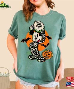 Disney Skeleton Comfort Colors Shirt Mickey Cute Halloween Sweatshirt T-Shirt