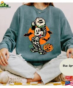 Disney Skeleton Comfort Colors Shirt Mickey Cute Halloween Sweatshirt T-Shirt