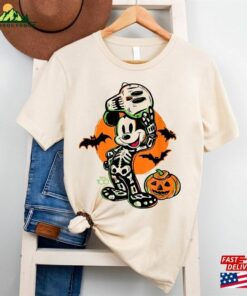 Disney Skeleton Comfort Colors Shirt Mickey Cute Halloween Sweatshirt T Shirt 3