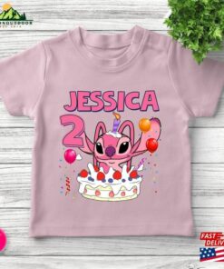 Disney Stitch And Angel 2023 Shirt Airplane Matching Couple Trip Classic Unisex