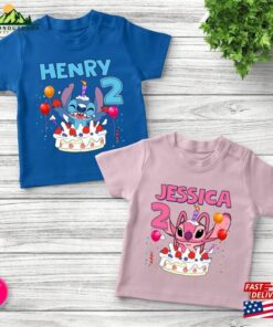 Disney Stitch And Angel 2023 Shirt Airplane Matching Couple Trip Classic Unisex