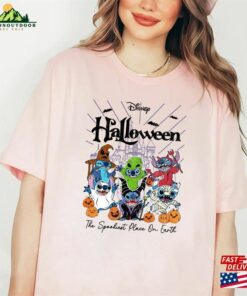 Disney Stitch Halloween 2023 Shirt Pumpkin Sweatshirt Horror Hoodie