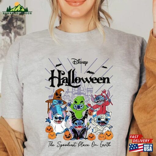 Disney Stitch Halloween 2023 Shirt Pumpkin Sweatshirt Horror Hoodie