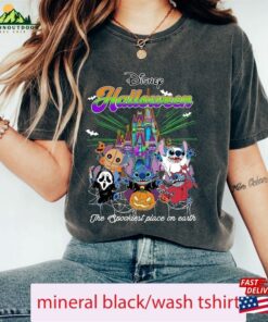 Disney Stitch Halloween Shirt Horror Shirts Dinsey Pumpkin Unisex Hoodie