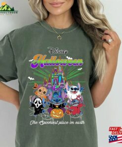 Disney Stitch Halloween Shirt Horror Shirts Dinsey Pumpkin Unisex Hoodie 3 Disney Stitch Halloween Shirt Horror Shirts Dinsey Pumpkin Unisex Hoodie 4