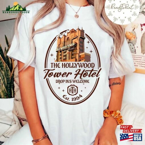 Disney The Hollywood Tower Hotel Est 1994 Shirt Studios Twilight Zone Of Terror Classic T-Shirt