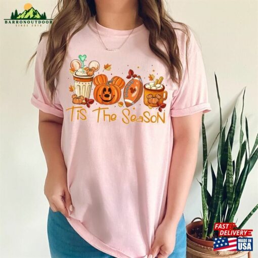 Disney Tis The Season Shirt Fall Shirts Pumpkin Spice Hoodie Unisex